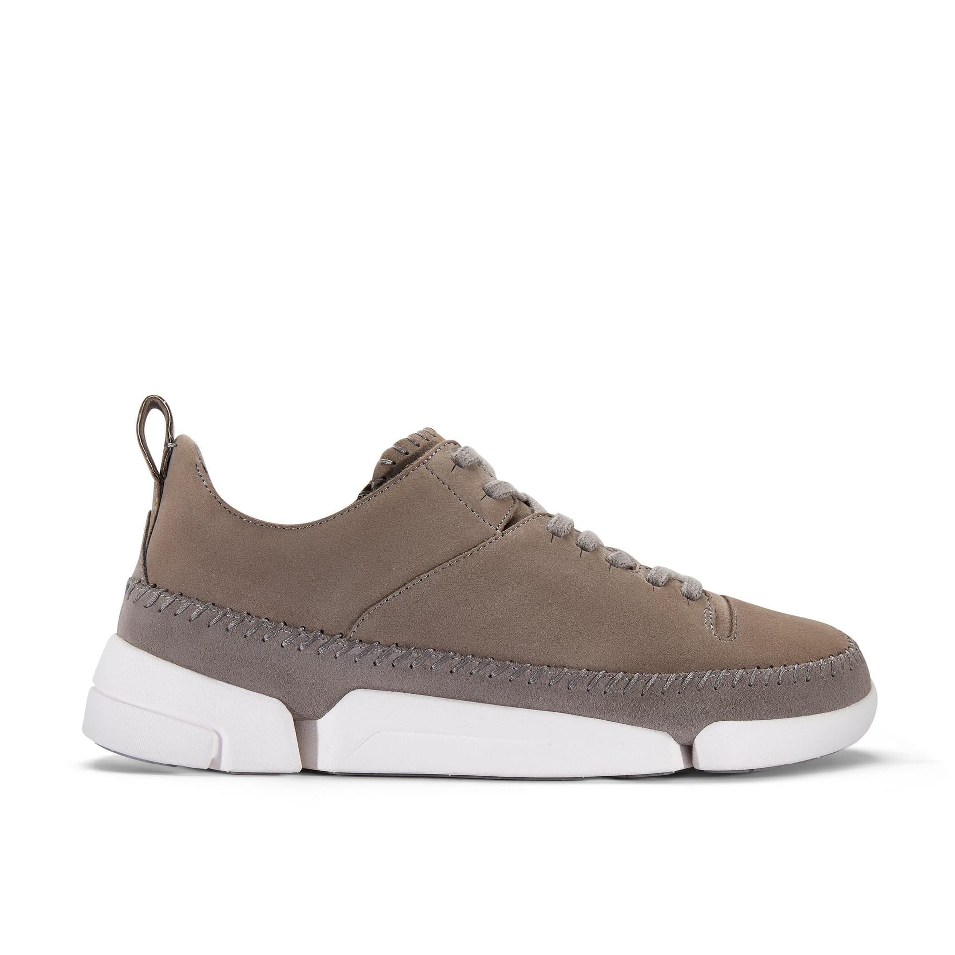 Clarks Clarks Men's Trigenic 2 Flex Grey Nubuck Trainers, Lace Up