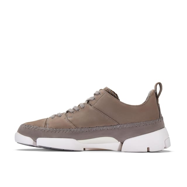 Clarks Clarks Men's Trigenic 2 Flex Grey Nubuck Trainers, Lace Up - 2