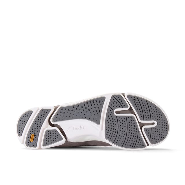 Clarks Clarks Men's Trigenic 2 Flex Grey Nubuck Trainers, Lace Up - 3