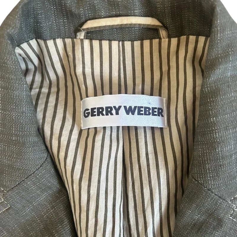 Gerry Weber Gerry Webber grey brown jacket y2k 90s naughtys size 12