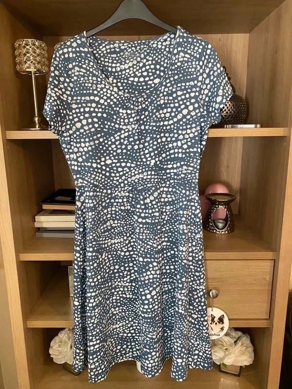 Mountain Warehouse 🦋 Mountain Warehouse Blue Ditsy Floral Midi Dress - Size 10 -Coastal / Gorpcore