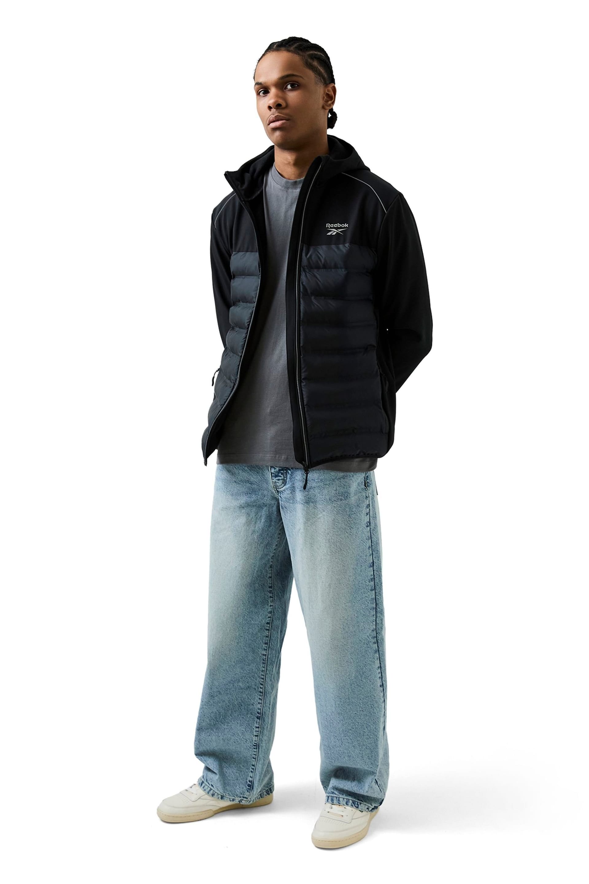 Reebok Reebok Men's Herston Hybrid Jacket in Black - 4
