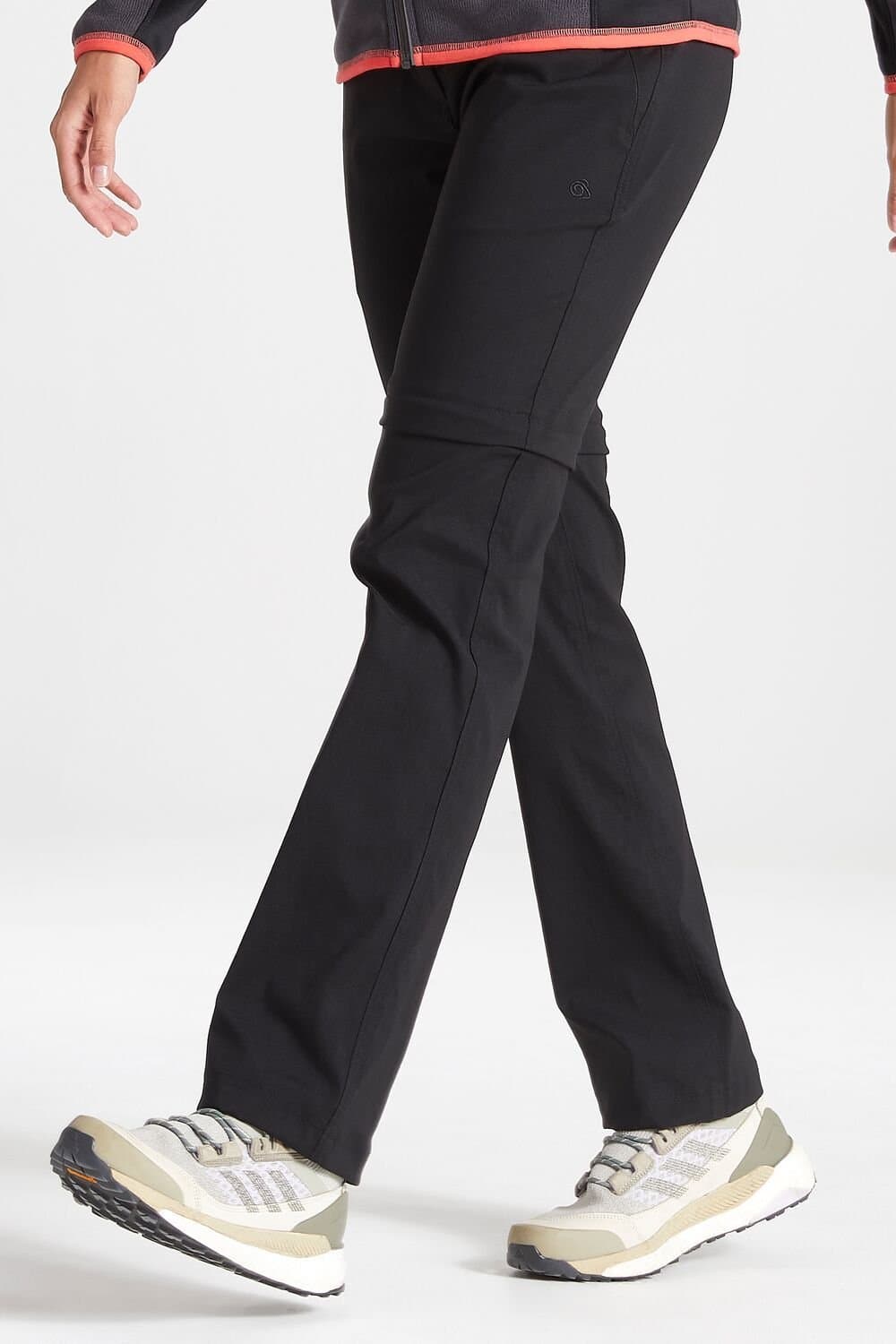 Craghoppers Craghoppers Women's Kiwi Pro II Convertible' Regular Fit Walking Trousers in Black
