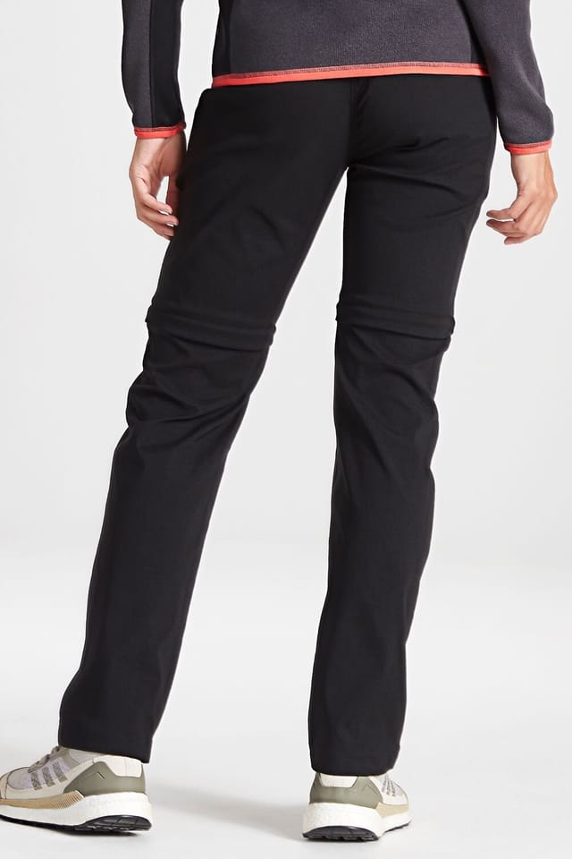 Craghoppers Craghoppers Women's Kiwi Pro II Convertible' Regular Fit Walking Trousers in Black - 2