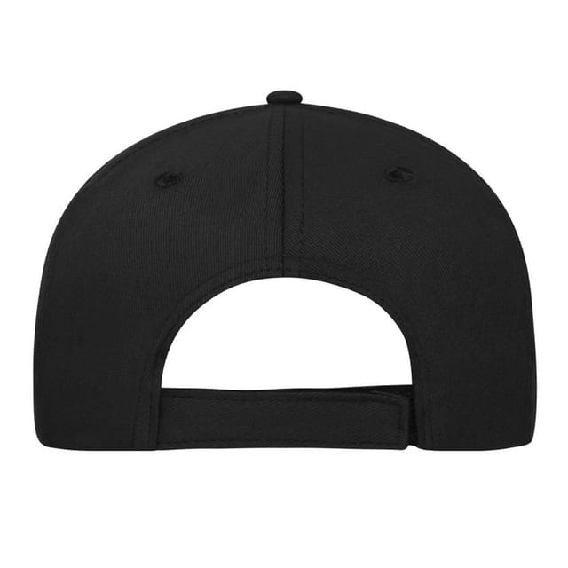 Myrtle Beach Myrtle Beach Men's 5 Panel Cotton Sandwich Peak Cap in Black - 2