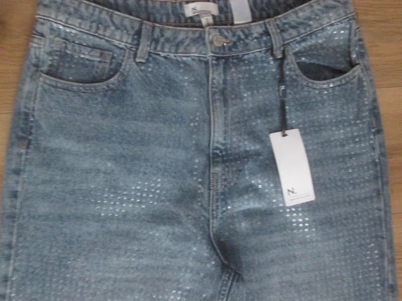 Next Next size 16 XL wide leg high rise 100% cotton Jeans brand new with tags