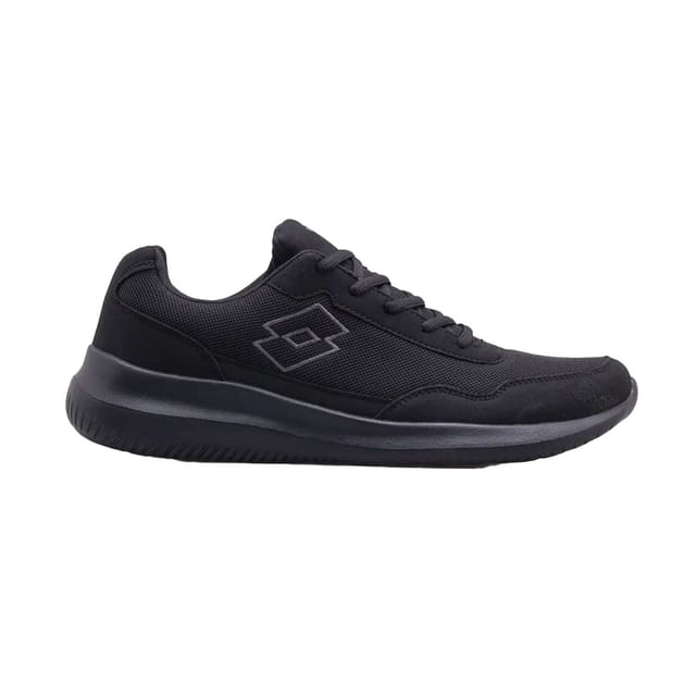 Lotto Lotto Men's Connect OC logical Leather Trainers in Black - 3