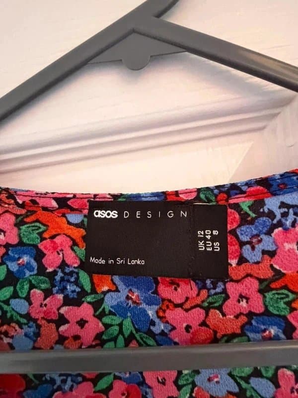 ASOS ASOS ditsy floral wrap dress size 12