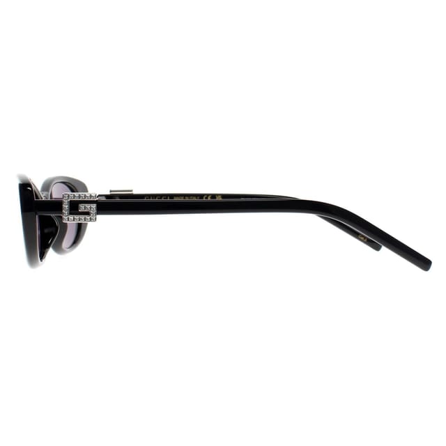 Gucci Gucci Women's Cat Eye Black with Silver Crystal Stud Detail Grey GG1680S - 3
