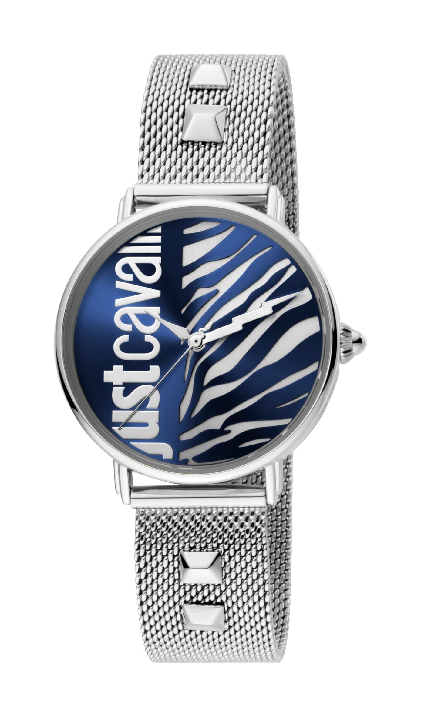 Just Cavalli Just Cavalli women's blue & silver dial stainless steel watch