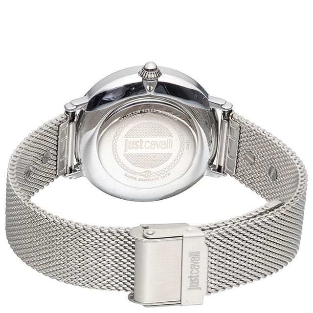 Just Cavalli Just Cavalli women's blue & silver dial stainless steel watch - 2