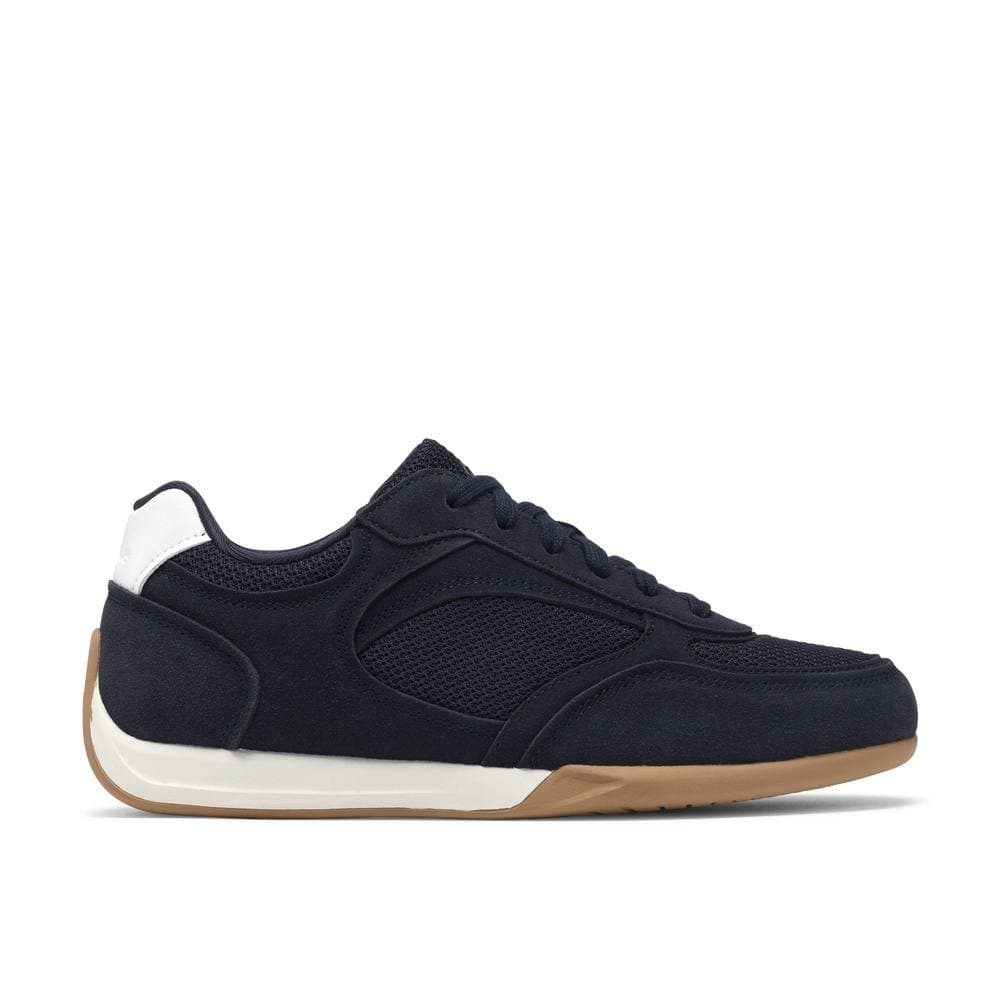 Clarks Clarks Men's Upton Lace Navy Suede Trainers, Lace Up in Blue