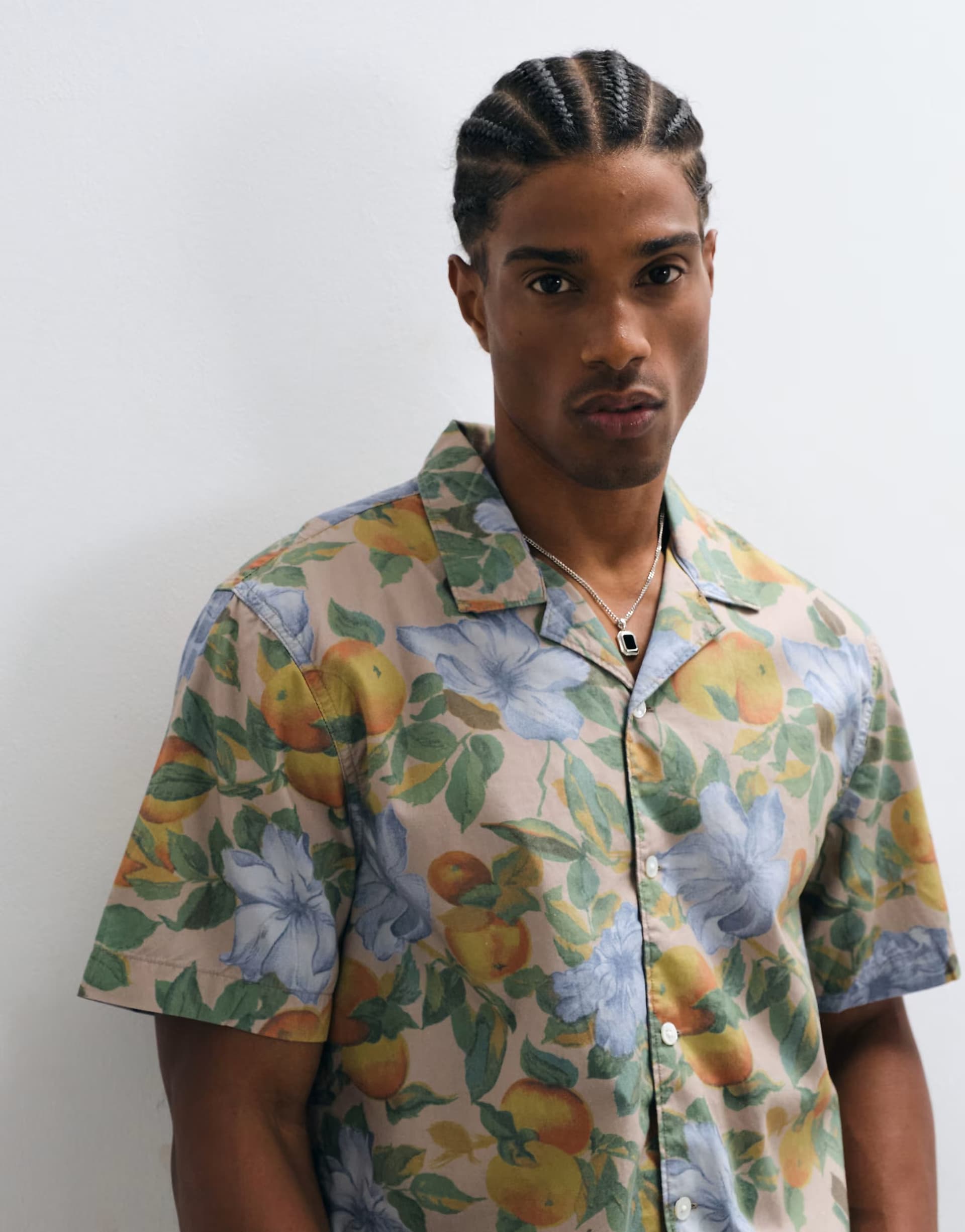 ASOS Levi's Sunset short sleeve camp shirt co-ord in green floral