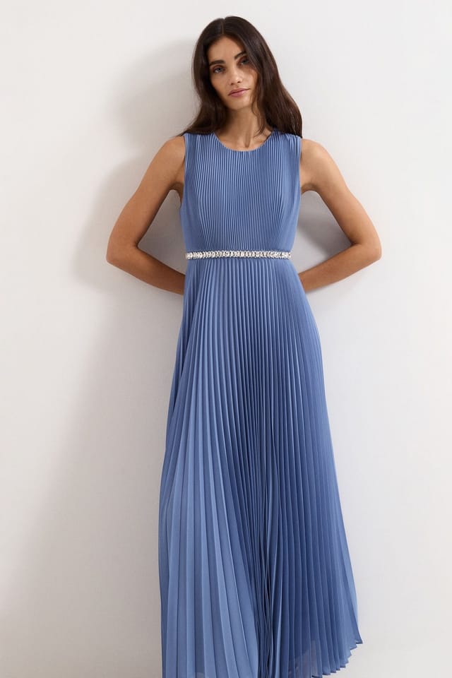 Phase Eight Phase Eight Women's Anora Maxi Dress in Mid Blue - 3