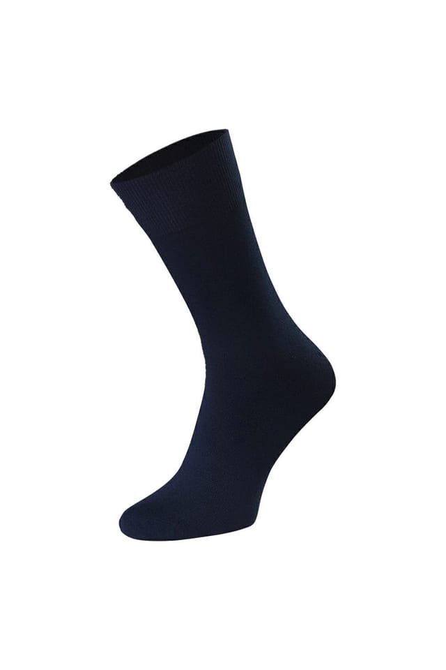 Steven Steven Men's Bamboo Sensory Socks - Soft Seamless Design for All Day Comfort Socks in Navy - 3
