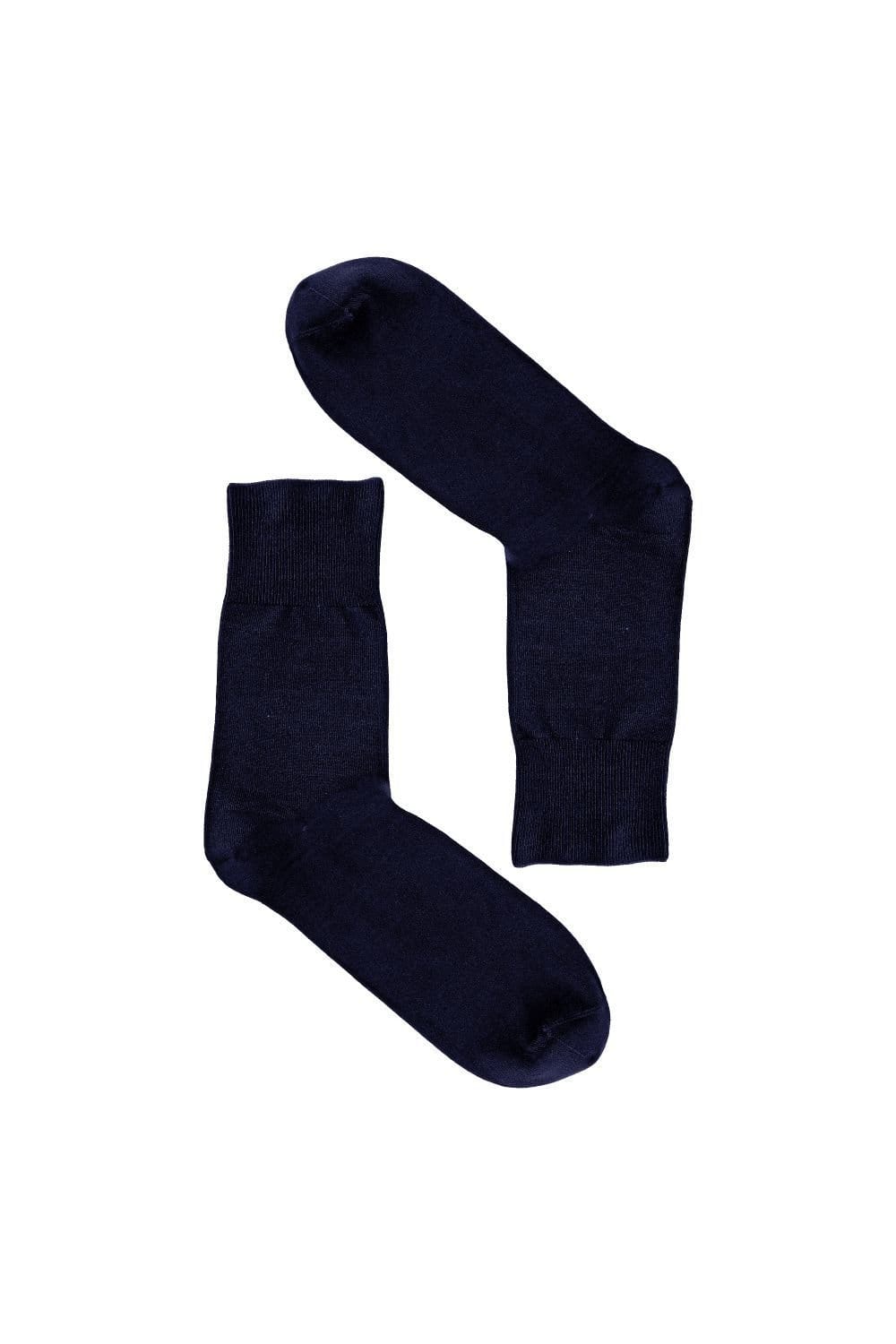 Steven Steven Men's Bamboo Sensory Socks - Soft Seamless Design for All Day Comfort Socks in Navy - 4