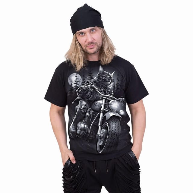 Spiral Spiral Men's NINE LIVES - T-Shirt Black - 3