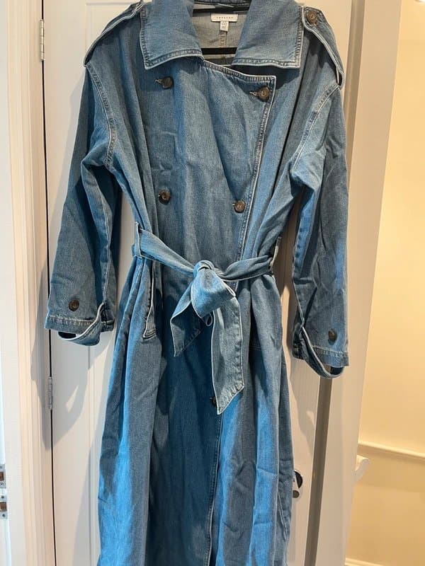 Topshop Topshop Denim trench coat