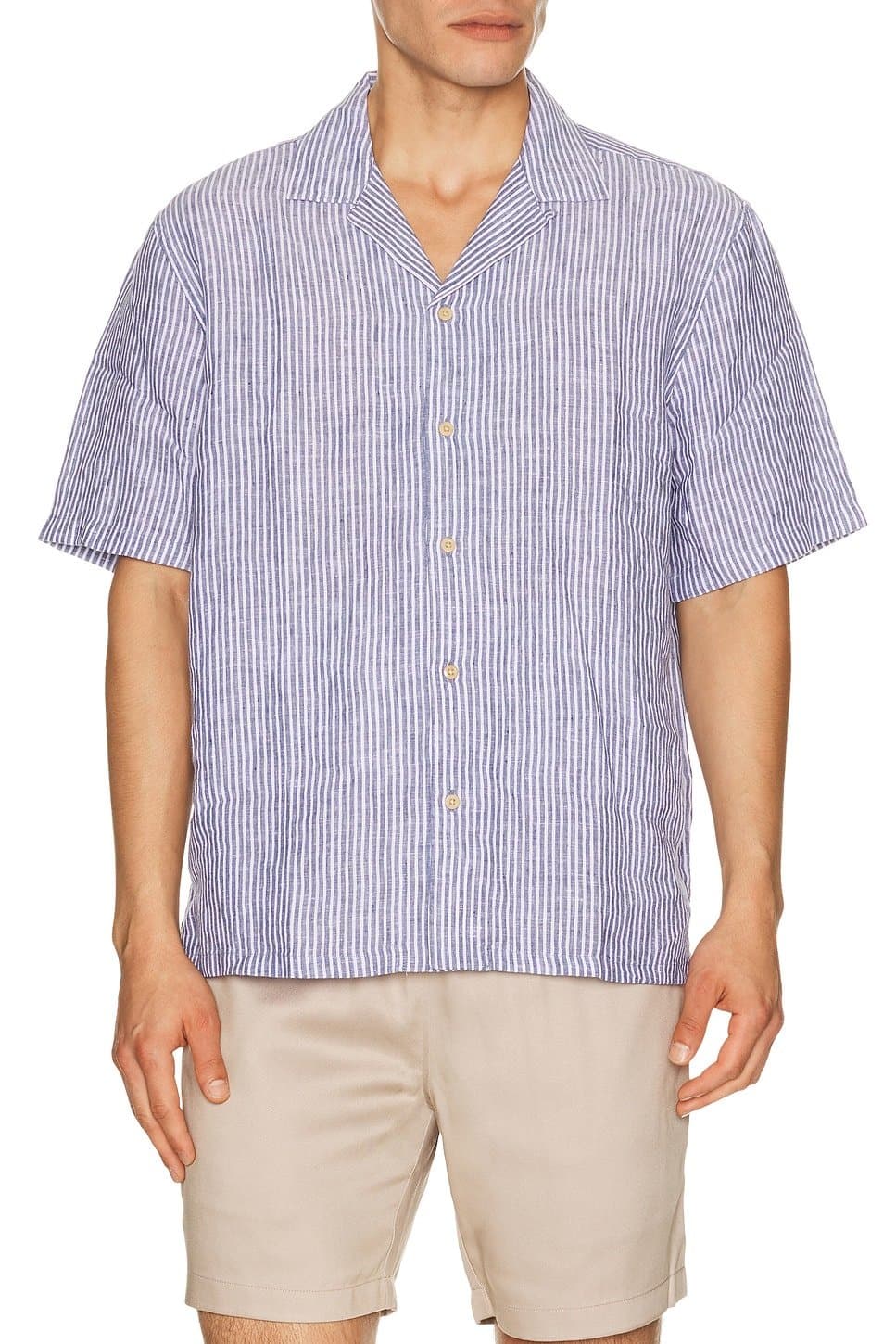 revolve Short Sleeve Laguna Linen Camp Shirt