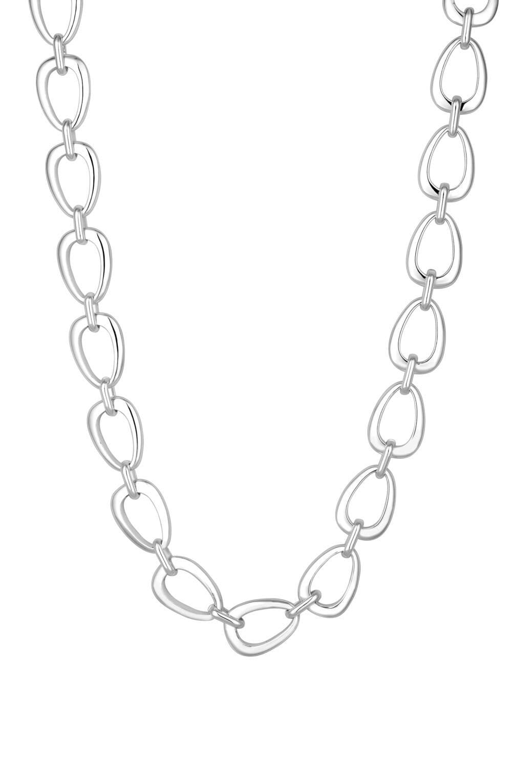 Inicio Inicio Women's Sterling Silver Plated Open Linked Necklace - Gift Pouch - 1