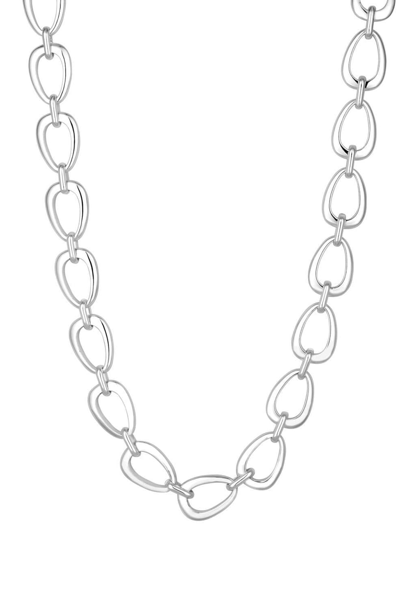 Inicio Inicio Women's Sterling Silver Plated Open Linked Necklace - Gift Pouch - 1