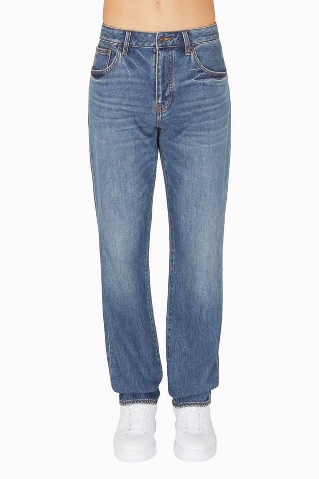 Armani Exchange Armani Exchange Men's Denim Comfort Slim Fit Light Blue - 3