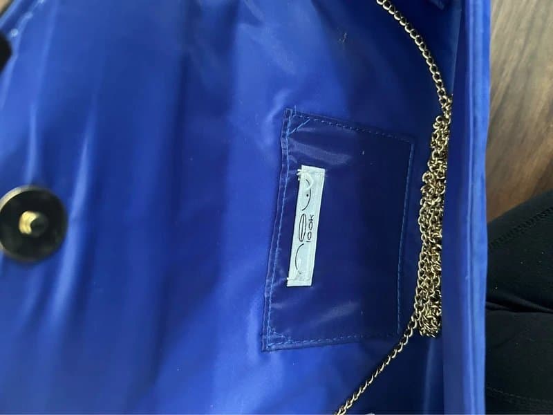 New Look Blue envelope style clutch bag