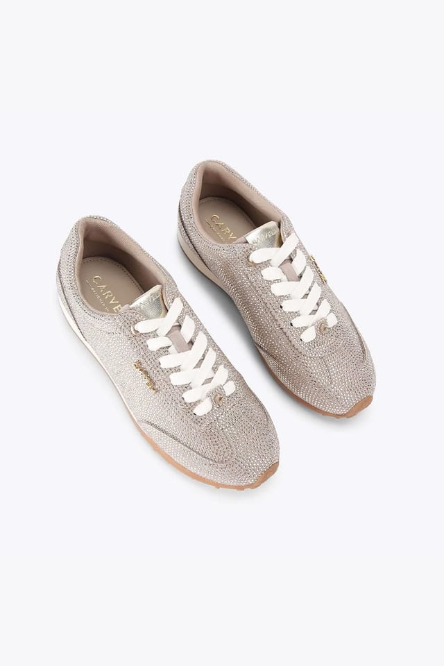 Carvela Carvela Women's 'Martina Sneaker' Fabric Trainers in Taupe - 2