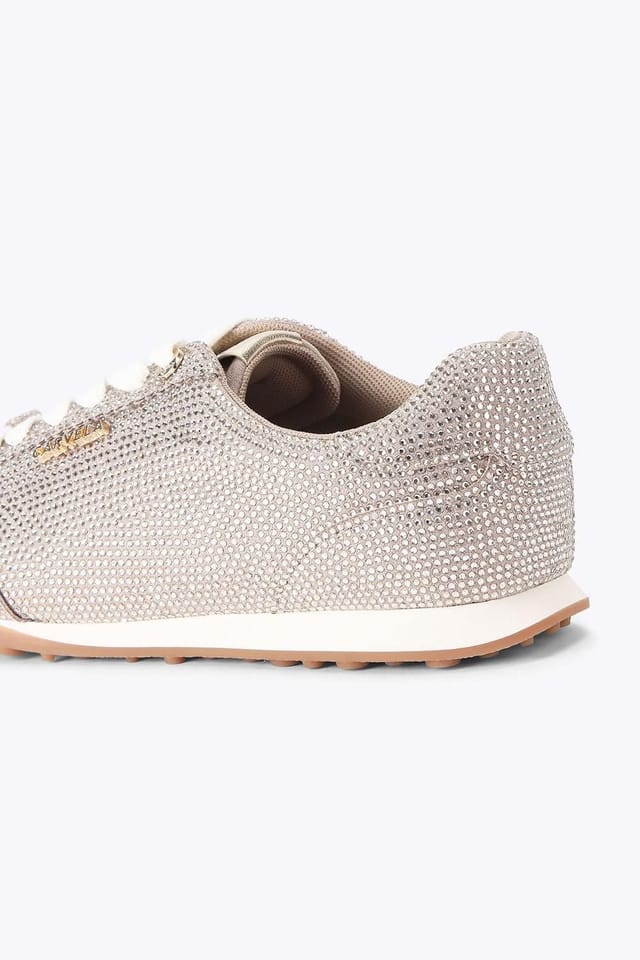 Carvela Carvela Women's 'Martina Sneaker' Fabric Trainers in Taupe - 3