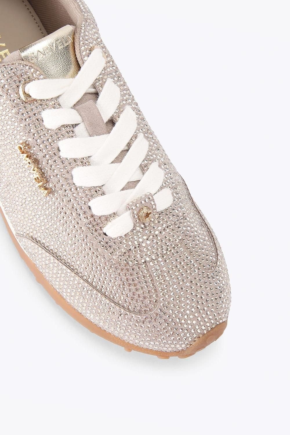 Carvela Carvela Women's 'Martina Sneaker' Fabric Trainers in Taupe - 4