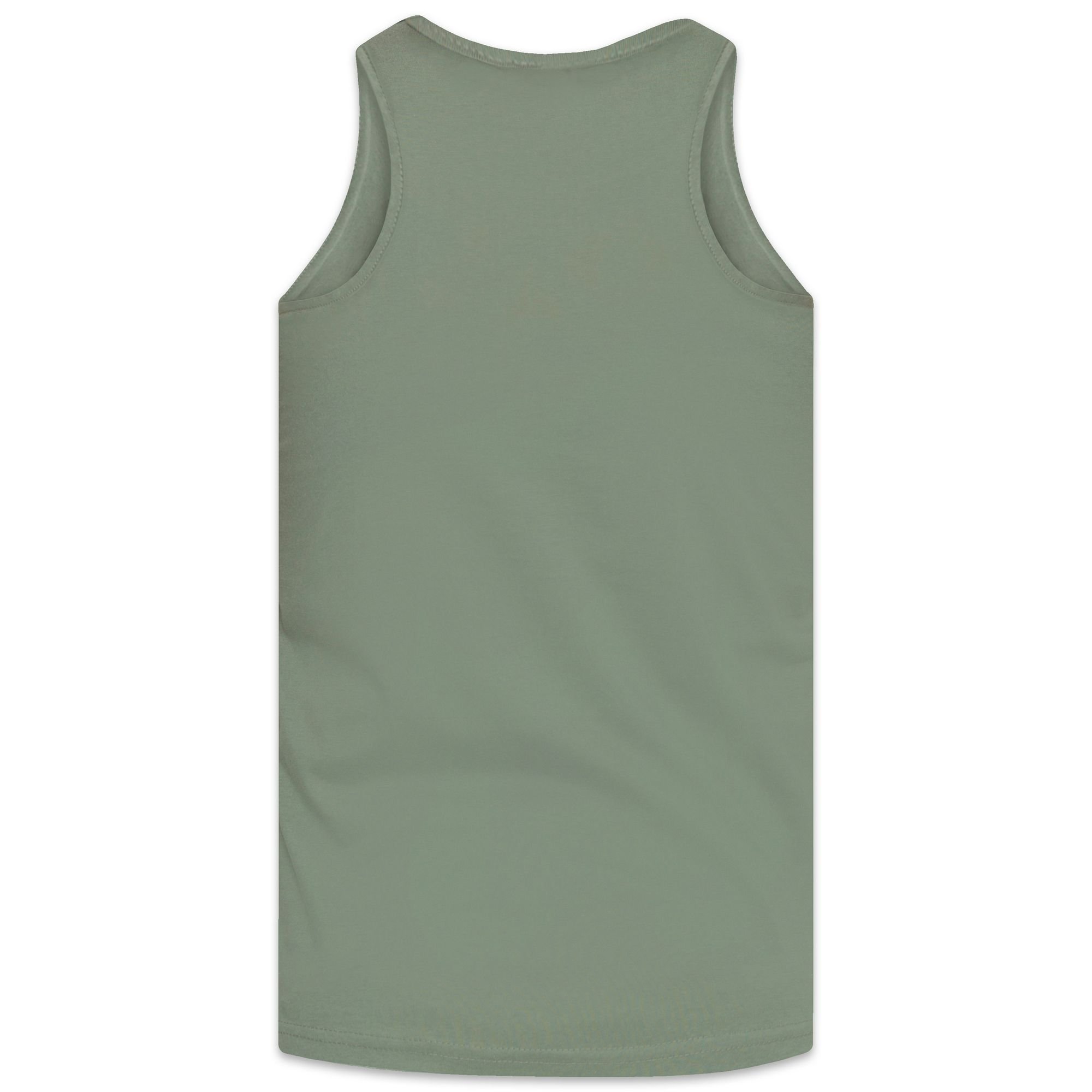 Duke Clothing Duke Clothing Men's D555 Fabio Tank Top in Khaki - 2