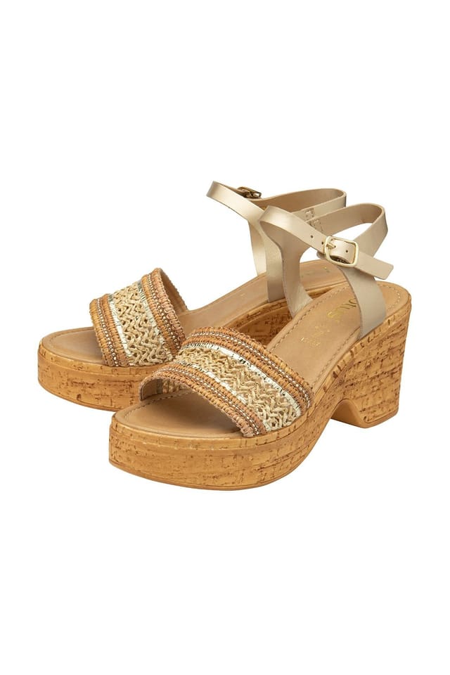 Lotus Lotus Women's Natural 'Chelsia' Open-Toe Sandals - 2