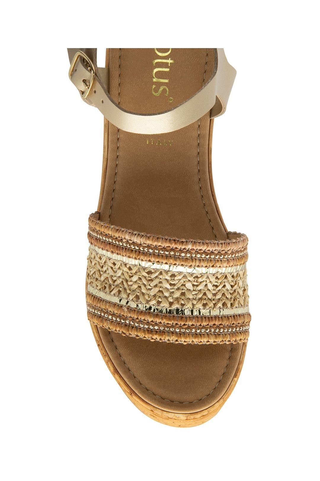 Lotus Lotus Women's Natural 'Chelsia' Open-Toe Sandals - 4