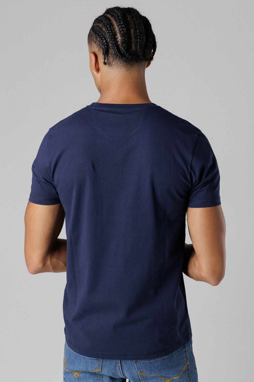 Firetrap Firetrap Men's 4 Pack Regular Fit Cotton Logo Tees - 4