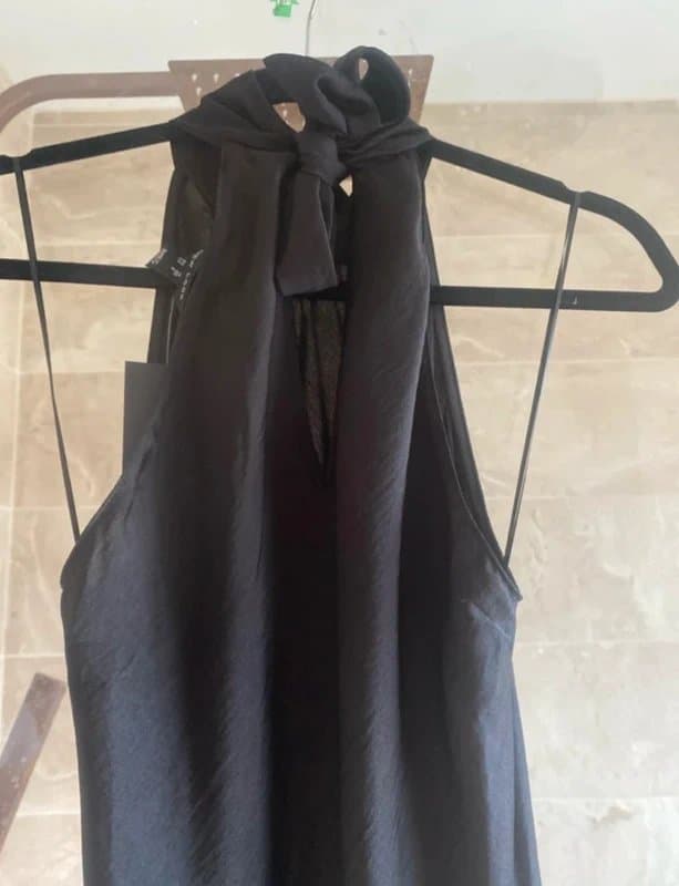 New Look New look halter neck satin asymmetrical hem dress U.K. 10