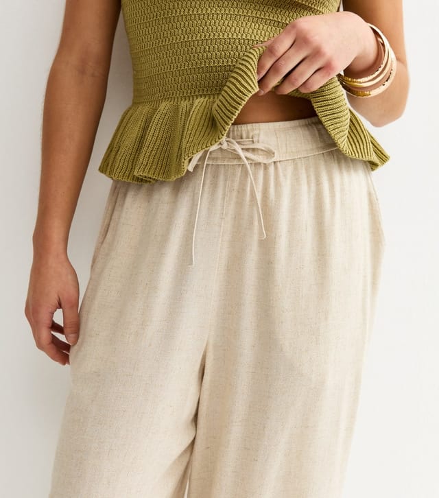 New Look Women's Petite Stone Wide Leg Trousers New Look - 2