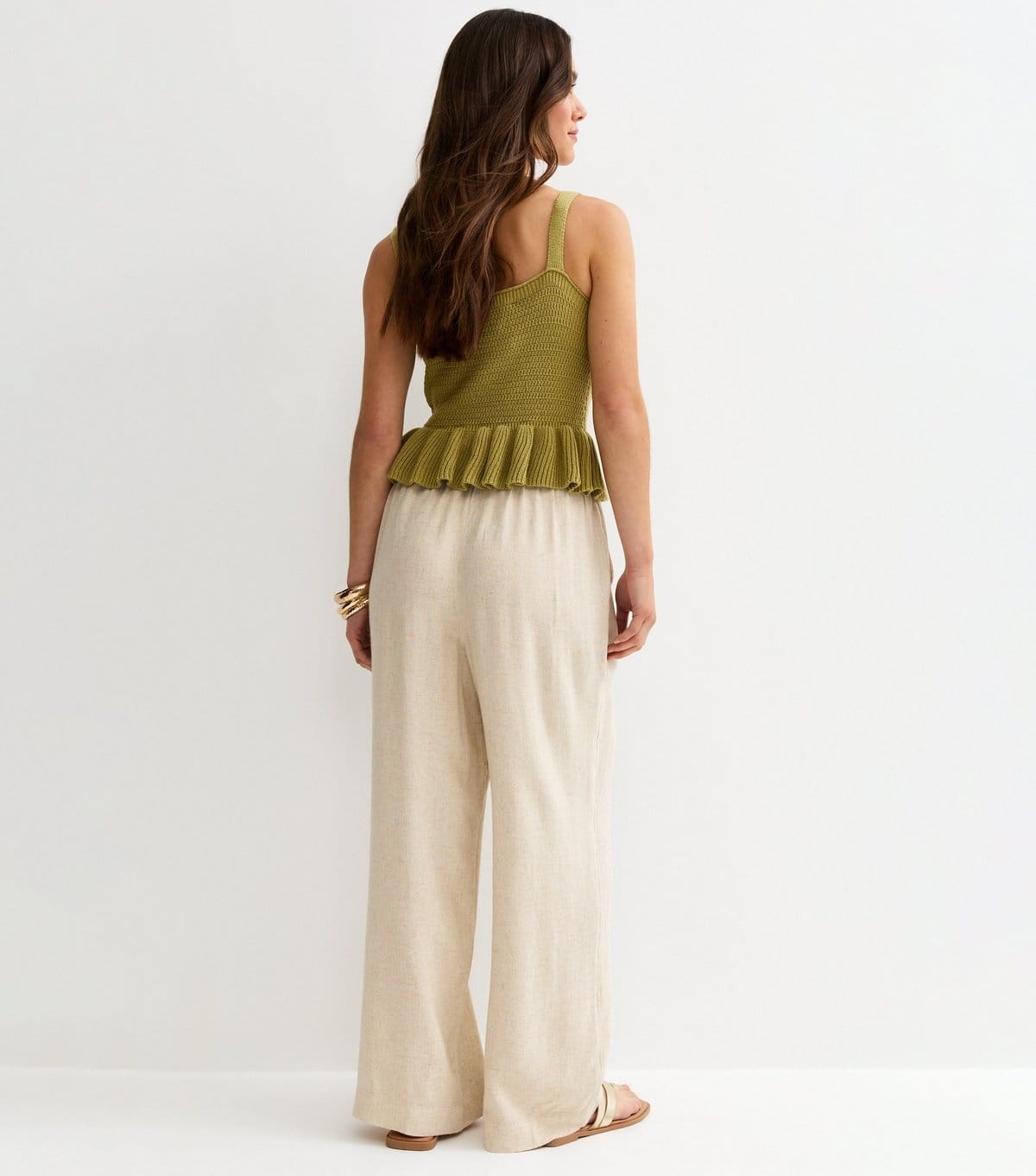 New Look Women's Petite Stone Wide Leg Trousers New Look - 4