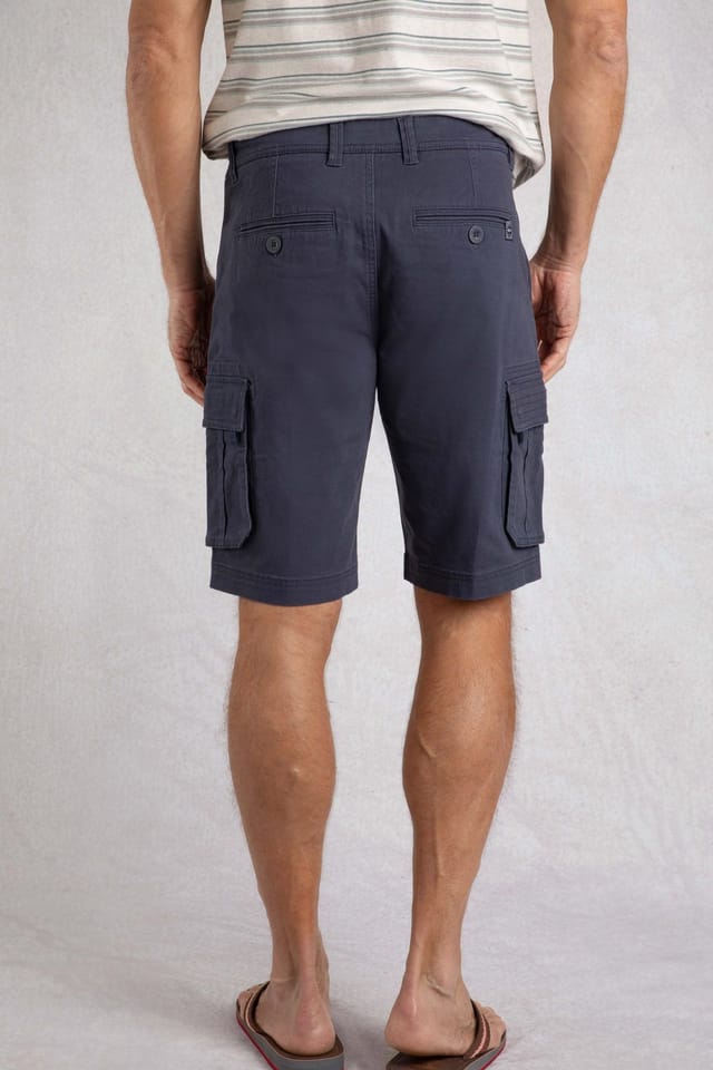 Weird Fish Weird Fish Men's Rigney Cargo Shorts in Navy - 3