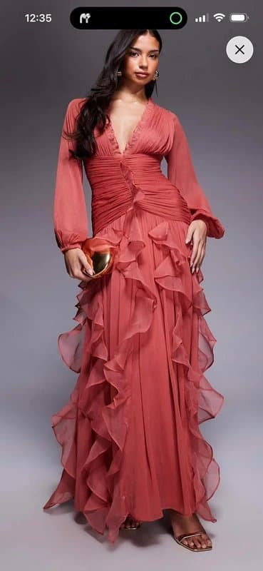 ASOS asos luxe maxi dress SIZE 6