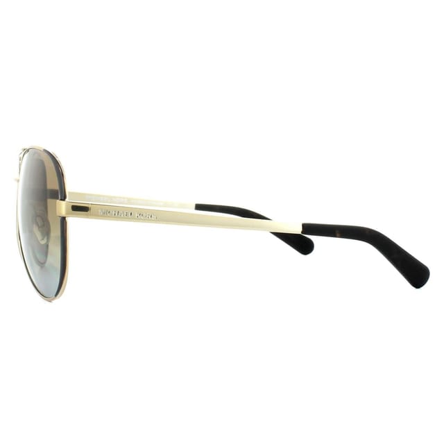 Michael Kors Michael Kors Women's Aviator Gold Dark Chocolate Brown Gradient Polarized Sunglasses - 3