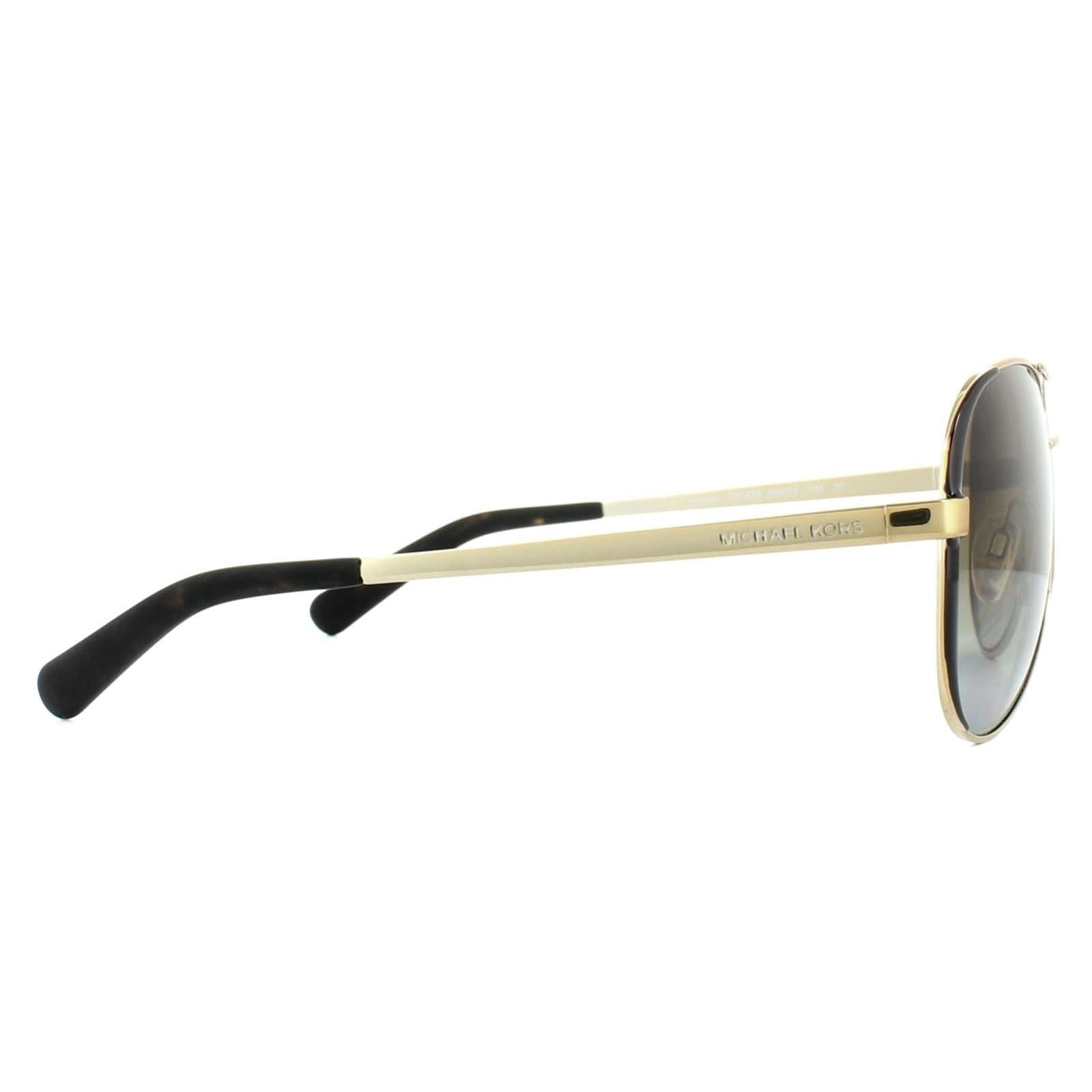 Michael Kors Michael Kors Women's Aviator Gold Dark Chocolate Brown Gradient Polarized Sunglasses - 4