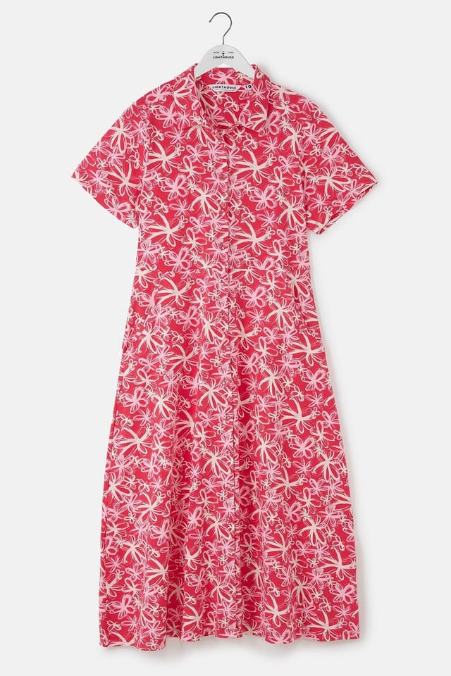 Lighthouse Clothing Lighthouse Clothing Women's Keira Dress in Raspberry - 2