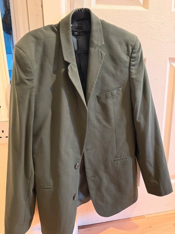 ASOS Design Asos Design Blazer slim suit jacket in dark green