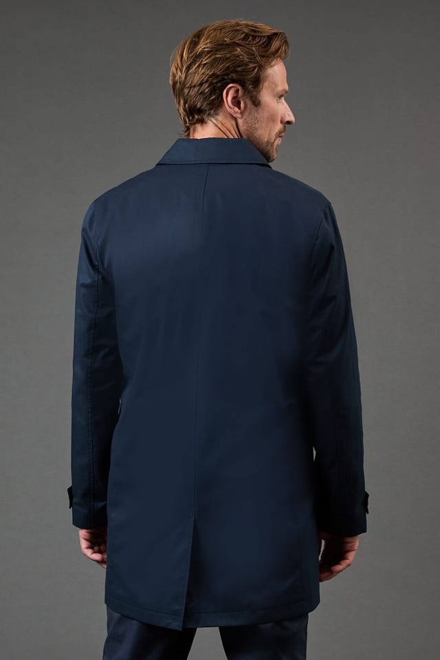 Maine Maine Men's Smart Cotton Mac in Navy - 3