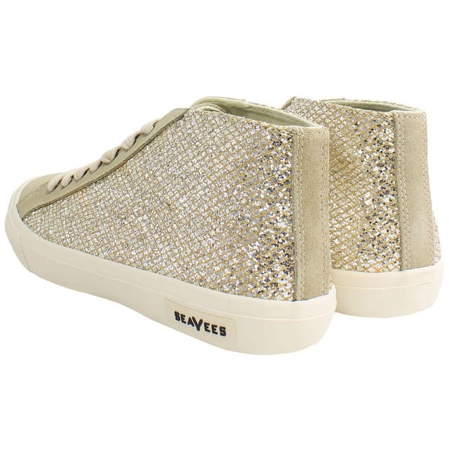Seavees Seavees Women's California Special Nova Glitter Lace-Up Beige Synthetic Shoes - 3