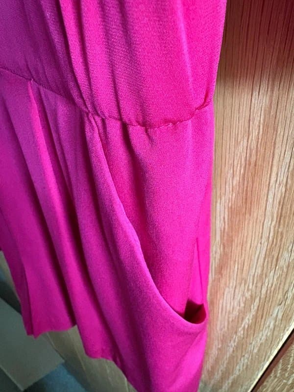 Diane von Fürstenberg Diane Von Furstenberg hot pink silk jumpsuit