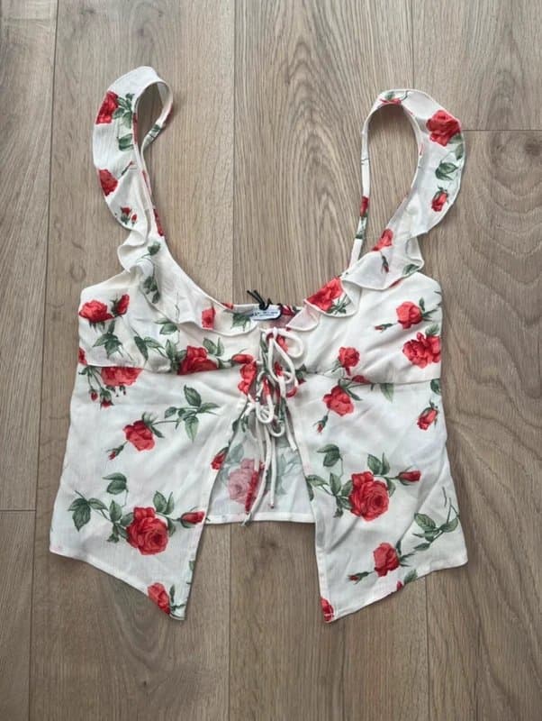 Bershka Bershka Floral Top - Size s - Brand New With Tags