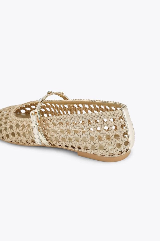 KG Kurt Geiger KG Kurt Geiger Women's 'Rhoda Ballet' Flats in Gold - 3