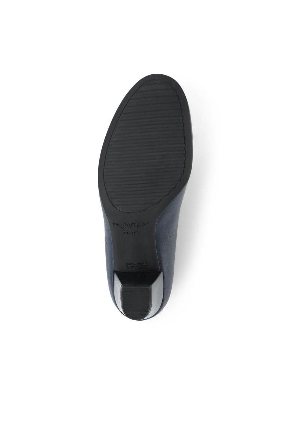 Pavers Pavers Women's Heeled Court Shoes in Navy - 4