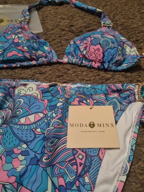 Moda Minx Moda Minx paisley print bikini set size XL